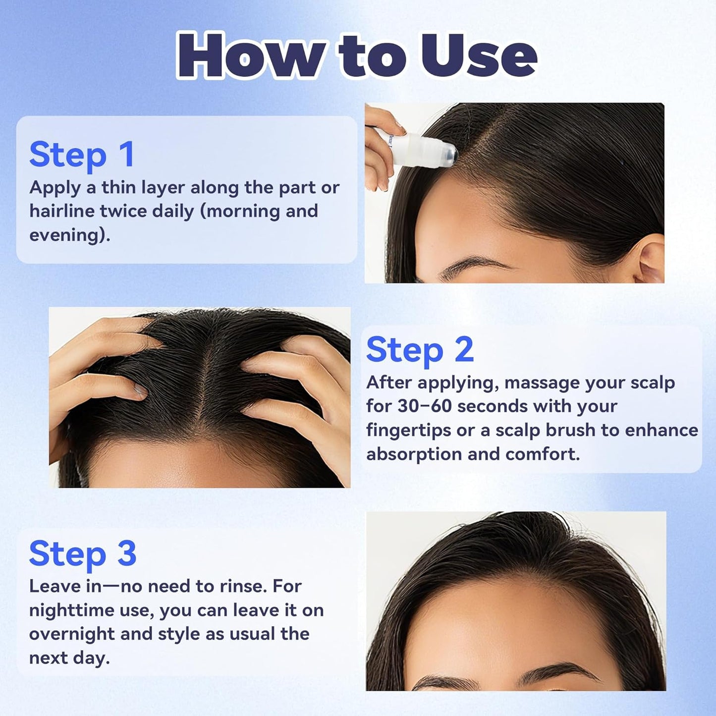 Rosemary Hair Growth Serum Roll-On – Scalp Strengthening & Thickening Treatment (25 mL)