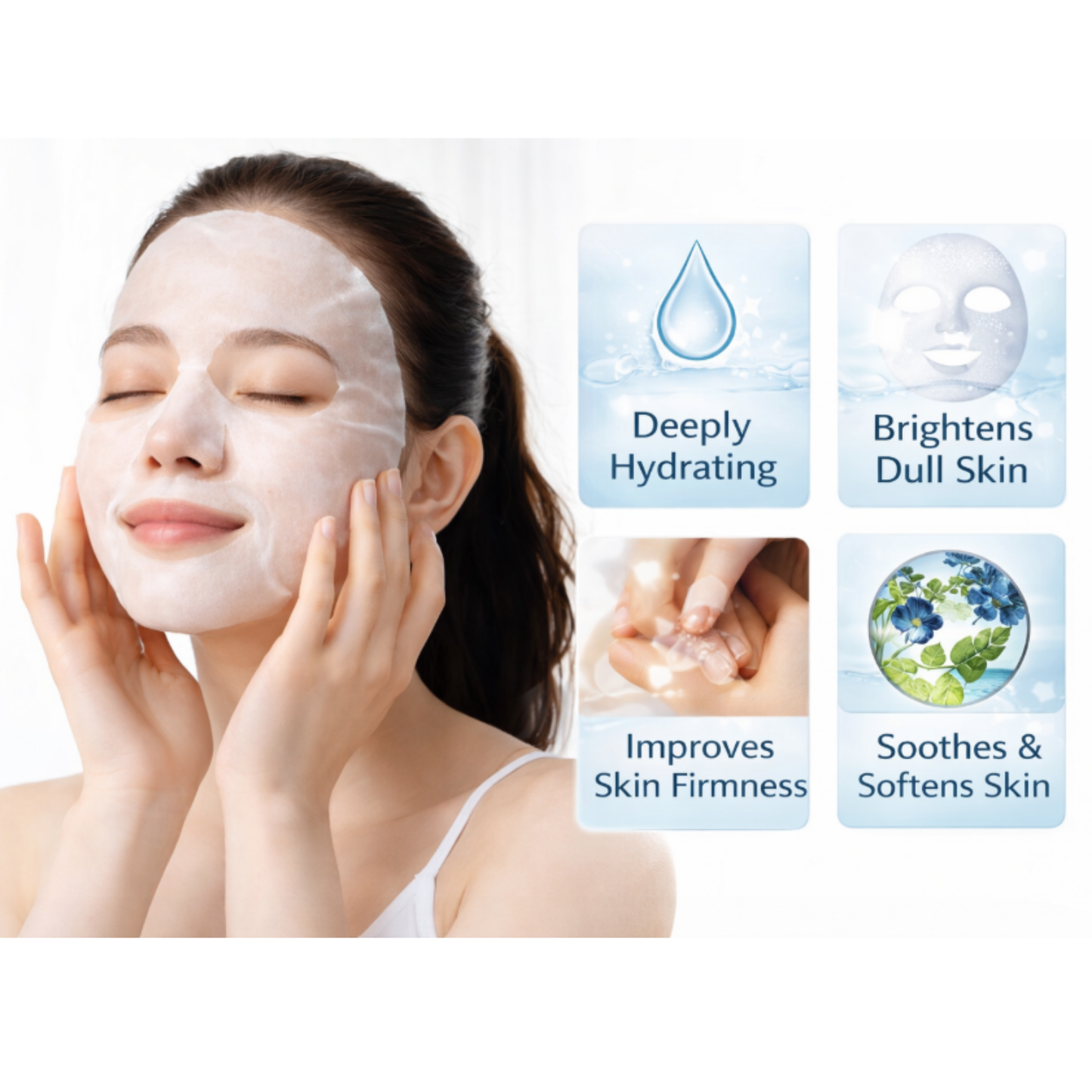 Hyaluronic Collagen Mask – Hydrating, Brightening & Firming Sheet Mask (5 Pack)