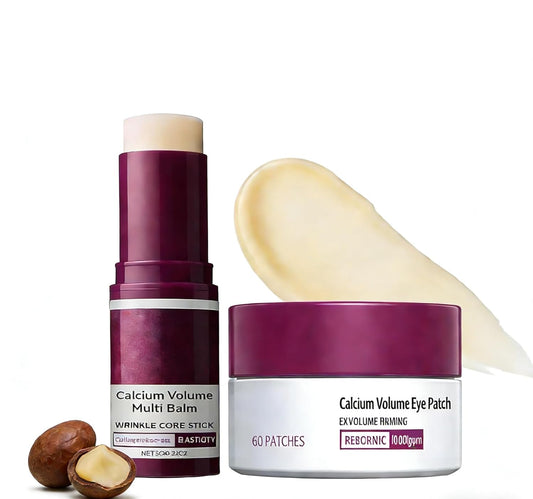 Calcium Multi Balm Stick & Hydrogel Eye Patches Set – Firming & Hydrating Eye Care Duo