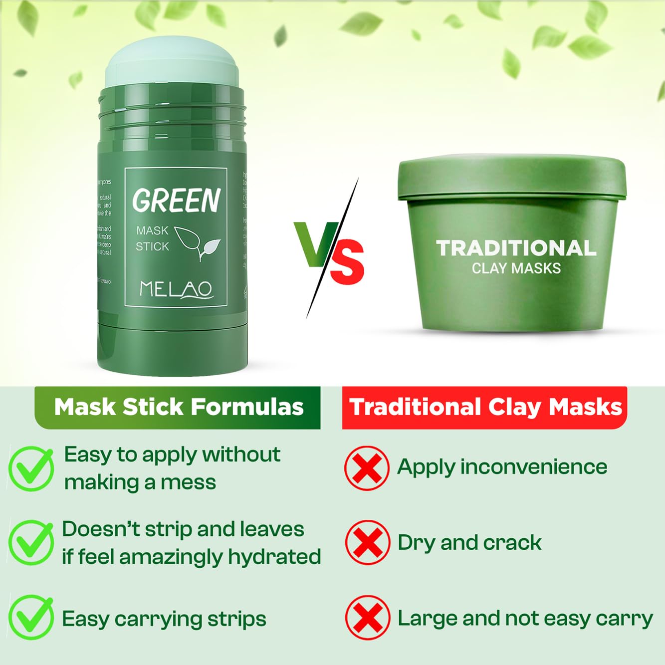 Green Tea Mask Stick (2 PCS)