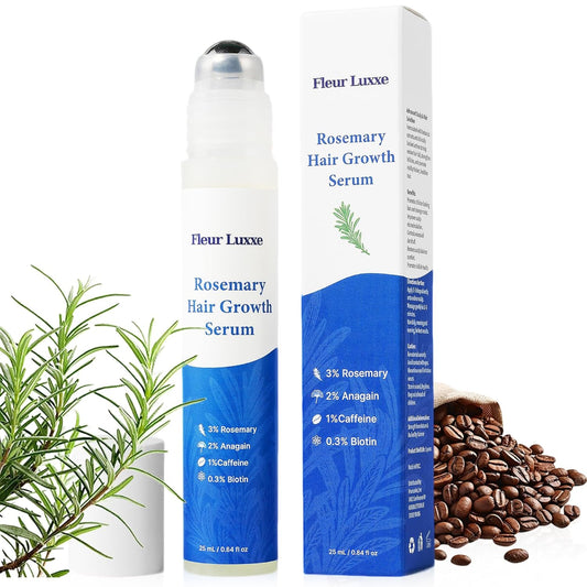 Rosemary Hair Growth Serum Roll-On – Scalp Strengthening & Thickening Treatment (25 mL)