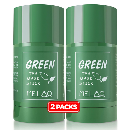 SHUIKU Green Tea Mask Stick (2pcs), Green Tea Mask Stick Blackhead Remover for Face