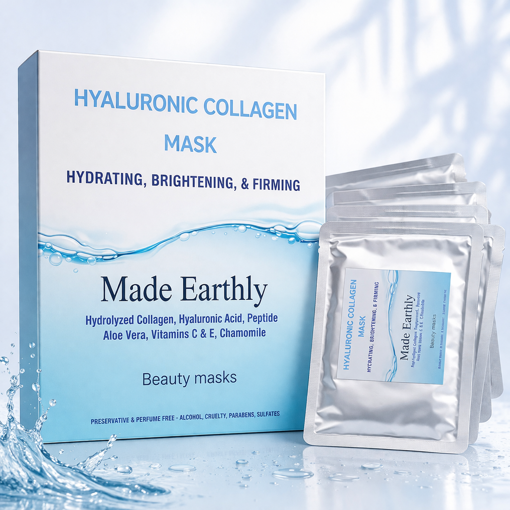 Hyaluronic Collagen Mask – Hydrating, Brightening & Firming Sheet Mask (5 Pack)